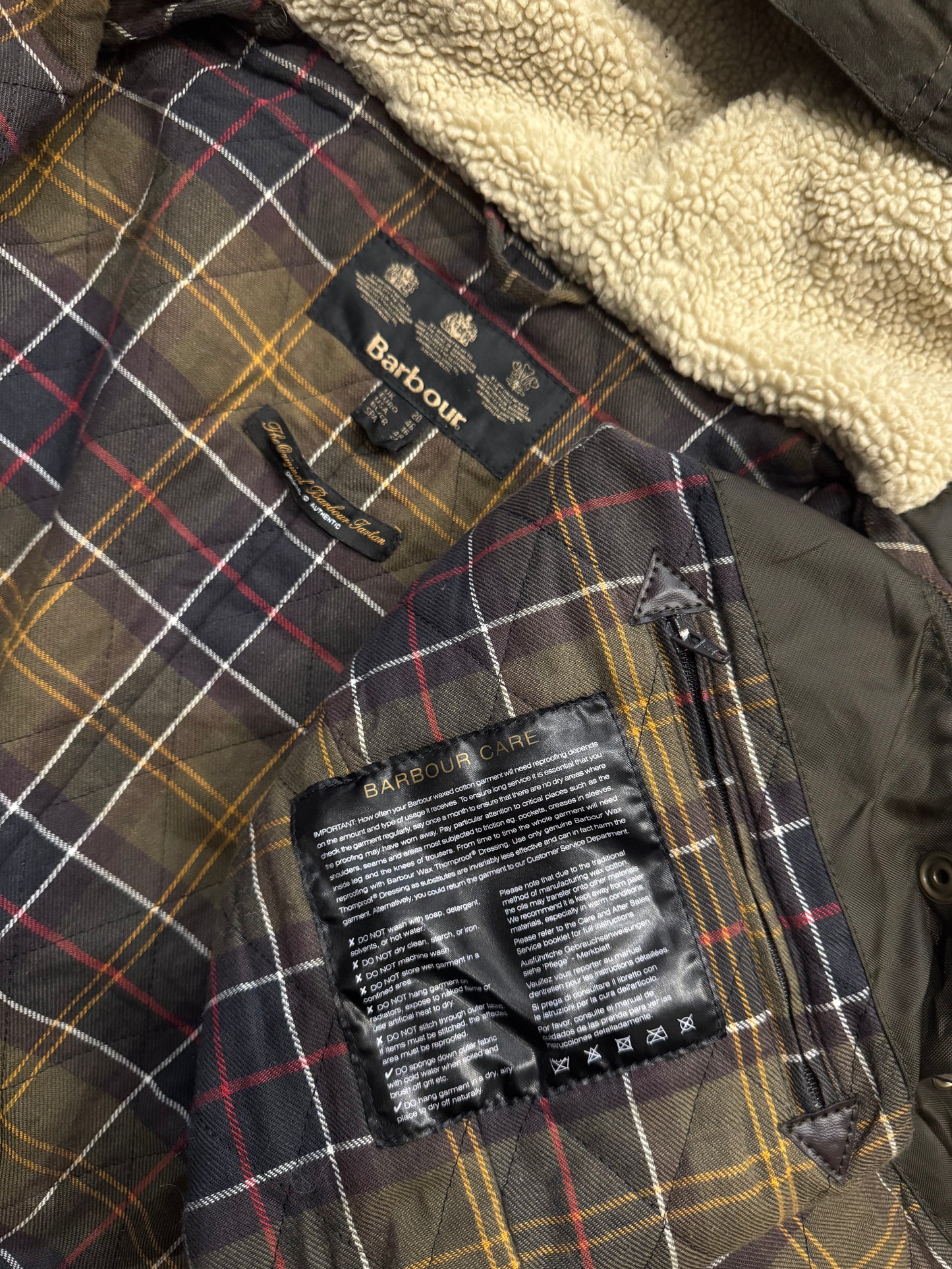 Giacca Barbour wax parka