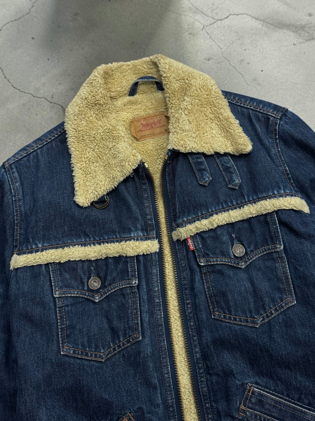 Giacca Levi's denim sherpa
